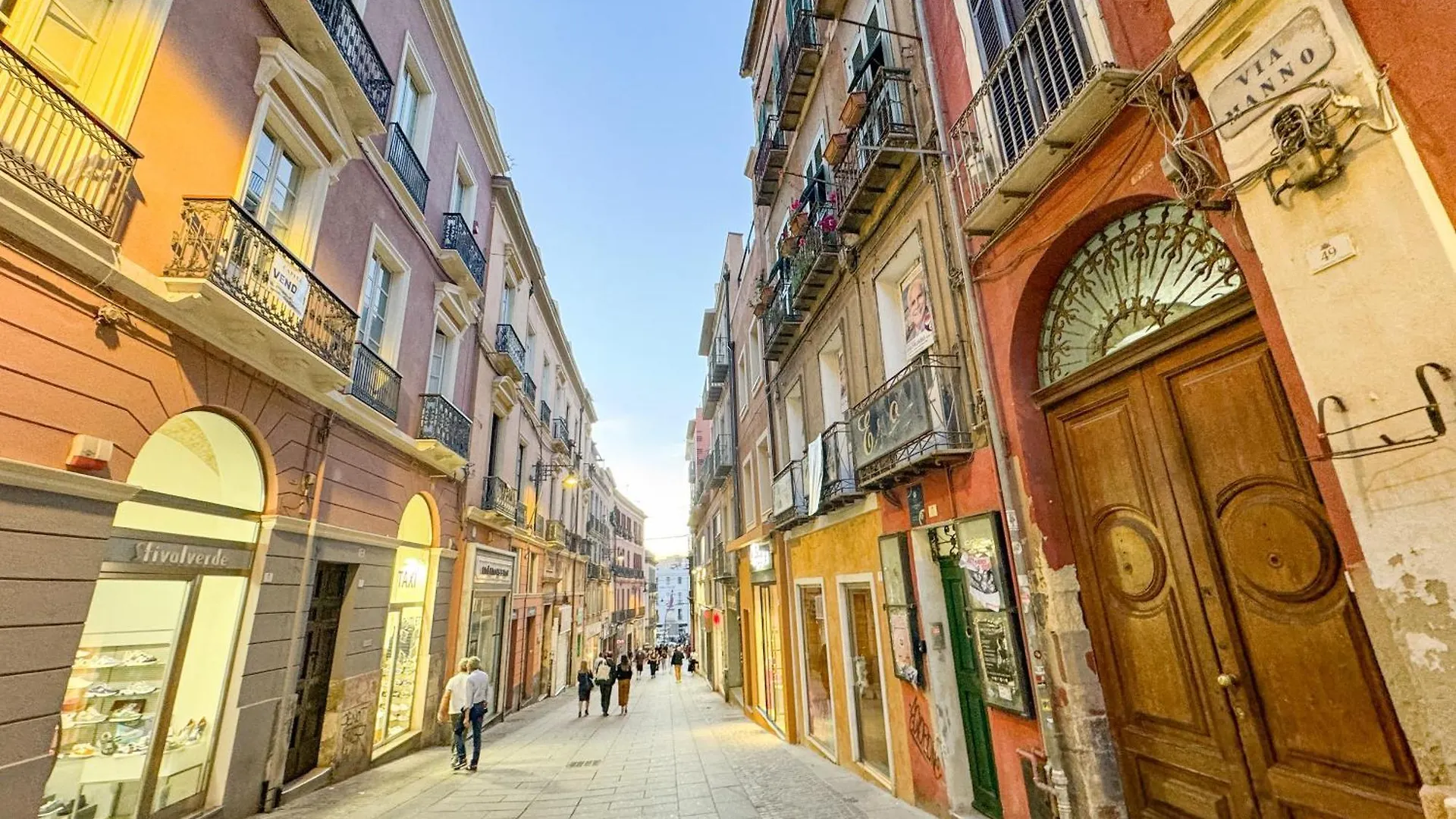 Lejlighed Kalma Via Manno - Central Stay With Stone Walls & Private Cinema Cagliari